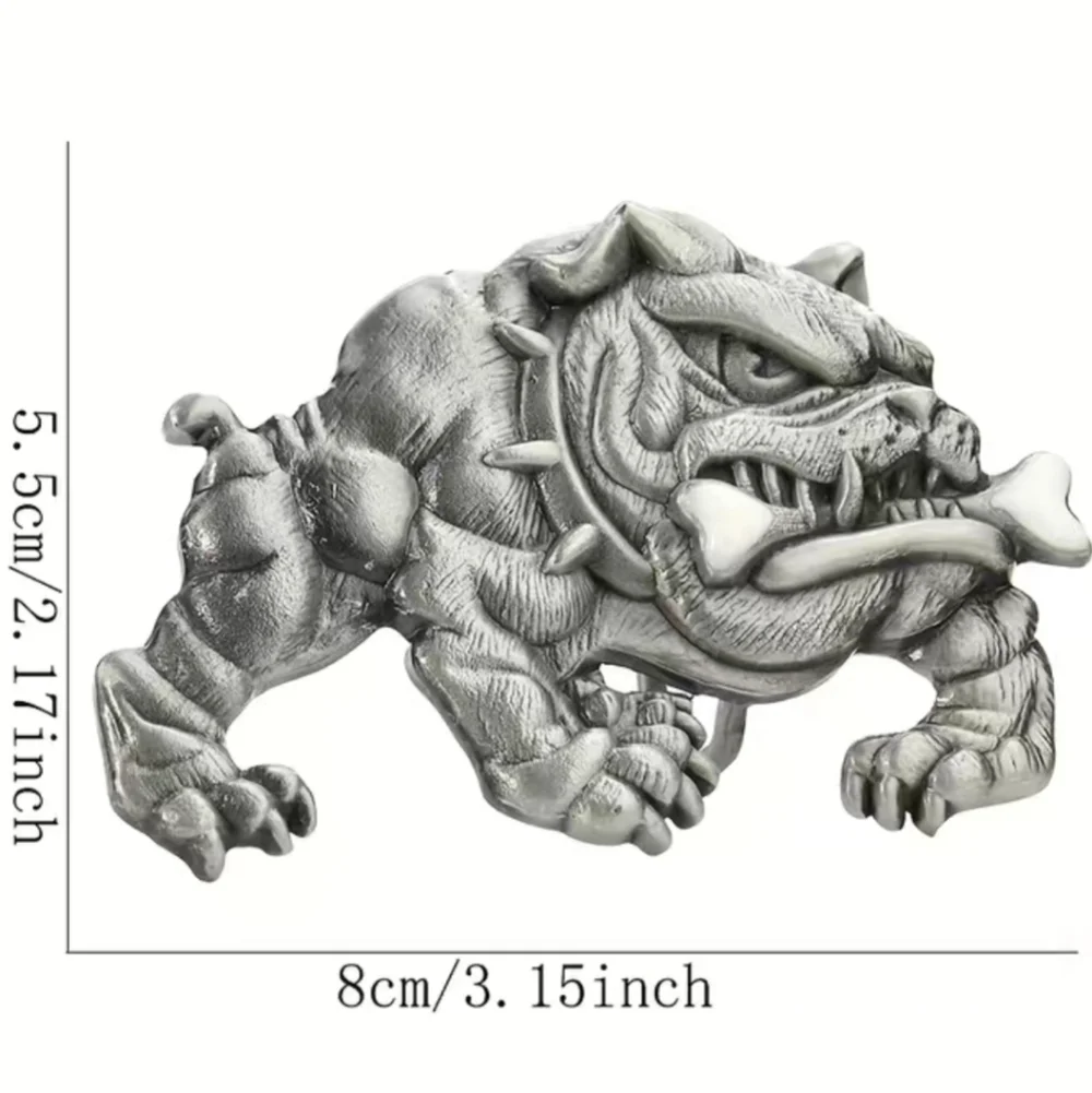 New men's bulldog belt buckle
